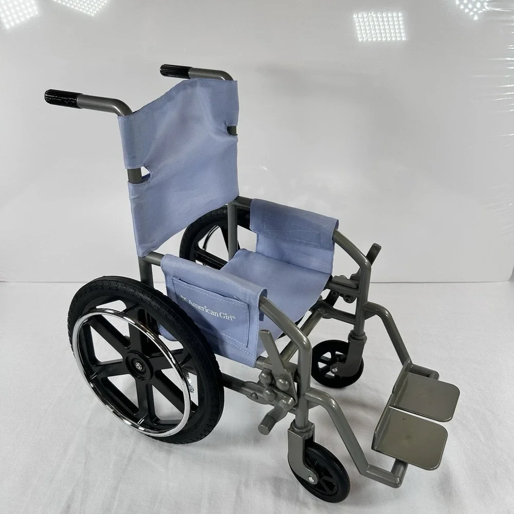 American Girl Doll Wheelchair Light Purple Gray 18